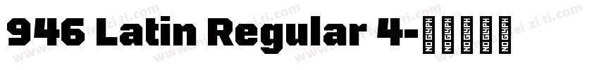 946 Latin Regular 4字体转换